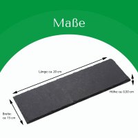 Schieferplatten 20x15x0,5 rechteckig Untersetzer Tischplatz  20cm Schiefer