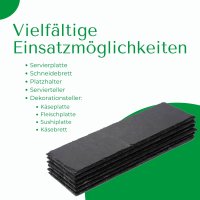 Schieferplatten 30x20x0,5 rechteckig Untersetzer Tischplatz  30cm Schiefer