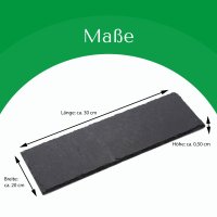 Schieferplatten 30x20x0,5 rechteckig Untersetzer Tischplatz  30cm Schiefer