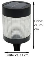Gartenfackel Hirsch Feuerschale Metall mit Stiel Brennmittel Solarlampe LED