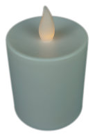 LED Kerze Outdoor 2x weiß Grablichter LED mit Batterie Dauerkerze | LED Kerzen flackernde Flamme Dauerbrenner LED Friedhofskerze Ambientebeleuchtung Gedenkkerze