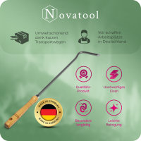 Kaminzubehör Set aus Aschenkratzer Feuerhaken mit Holzgriff Kaminbesteck Schüreisen Schürhaken Glutkratzer (1, Aschenkratzer+Feuerhaken)