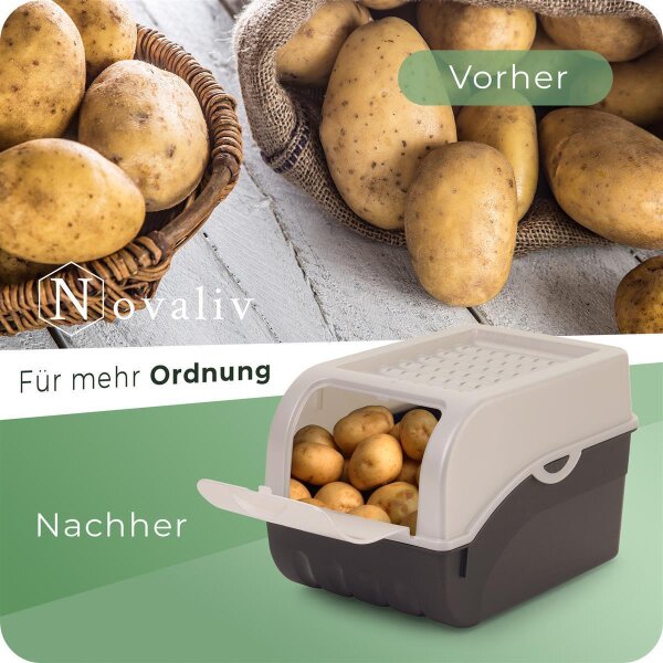 Noviclass Vorratsbehälter 2x2500ml – Luftdicht, Mit Messbecher, BPA-frei, Für Futter, Mehl, Reis BPA-frei Vorrat
