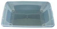 2x Aufbewahrungsbox 5l Stapelbox Plastikbox transparent Kunststoff mit Deckel klein plastic storage Box multibox 34cm