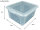 2x Aufbewahrungsbox 2l transparent mit Deckel - Stapelbox klein Plastikbox Kunststoff plastic storage Box multibox 20cm