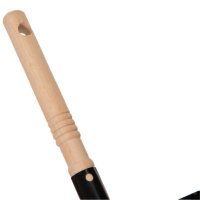 Novaliv 1x Kehrschaufel Set schwarz Arenga u. Elaston Handfeger und Schaufel Set Kehrset Kehrgarnitur dustpan and brush Handkehrset Handfeger Arengaborsten Besen Elastonborsten Handbesen