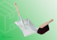 Novaliv 1x Kehrschaufel Set verzinkt Arenga u. Elaston...