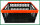 Novaliv Einkaufskorb Klappbox | 30L Rot Schwarz faltbar stabil| Klappkorb Tragebox Klappkiste Kitchen storage toy basket box Einkaufstasche Korb Küche