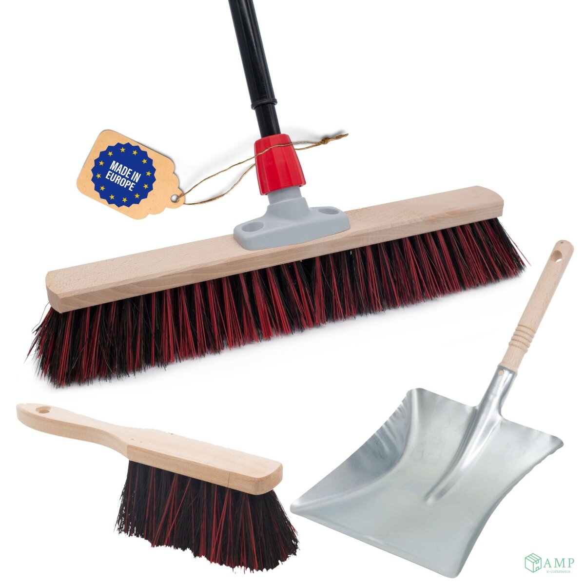 Novaliv Straßenbesen Set 50 cm I Besen Handbesen und Schaufel Telesko, 31,34 €