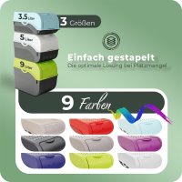 Novaliv Gemüseboxen Kartoffelboxen Vorratsbehälter 3,5l bis 9l (Anthrazit, 1x Set 3,5l+5l+9l)