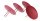 Novaliv 4x Kerzenpick | mit Dorn 9 cm ROT lackiert | Kerzenhalter für Adventskranz Kerzenpin Weihnachtskranz