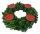 Novaliv 4x Kerzenpick | mit Dorn 9 cm ROT lackiert | Kerzenhalter für Adventskranz Kerzenpin Weihnachtskranz