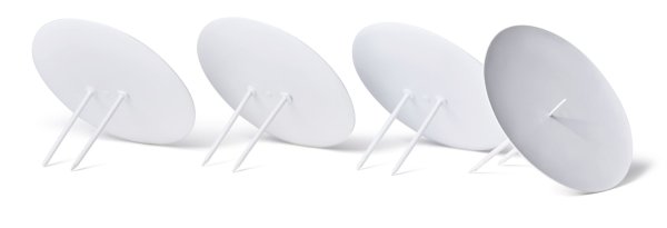 Novaliv 4x Kerzenpick | mit Dorn 8 cm WEISS lackiert | Kerzenhalter für Adventskranz Kerzenpin Weihnachtskranz
