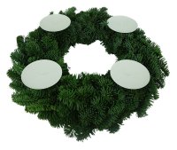 Novaliv 4x Kerzenpick | mit Dorn 8 cm WEISS lackiert | Kerzenhalter für Adventskranz Kerzenpin Weihnachtskranz
