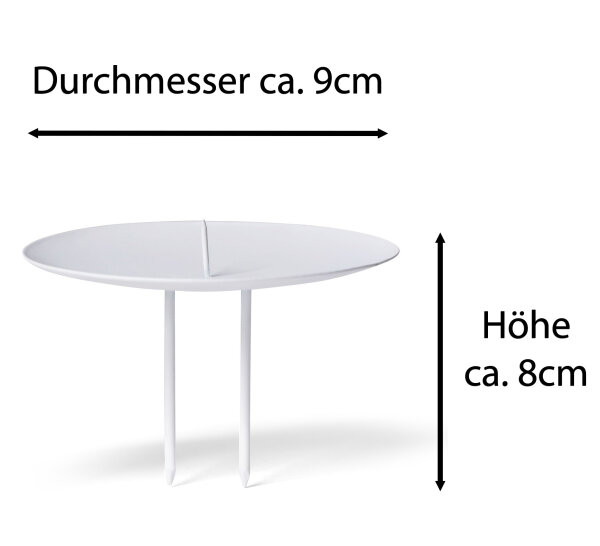 Novaliv 4er Set Kerzenpicks Flach 9cm Gold - Kerzenhalter Für Adventskränze & Gestecke, Ohne Dorn