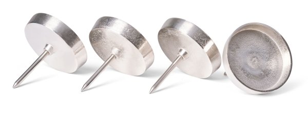 Novaliv 4x Kerzenpick Alu Flach 8,5 cm