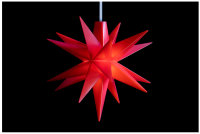 Weihnachtsstern 3D LED Rot 18 Zack 12 cm