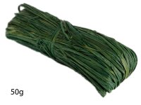 Novatool Raffiabast I 1x 50g I Dunkelgrün I Naturbast I Bastel Bast Bastelstroh Bastband natur Bast Deko Bindebast Bastschnur Raffia