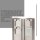 Novatool 1x Steckdosensäule 3-fach Silber gebürstet Edelstahl eckig IP44 Smart-Home App Aussensteckdose mit Zeitschaltuhr Steckdose Garten Steckdosensäule (Elektro)