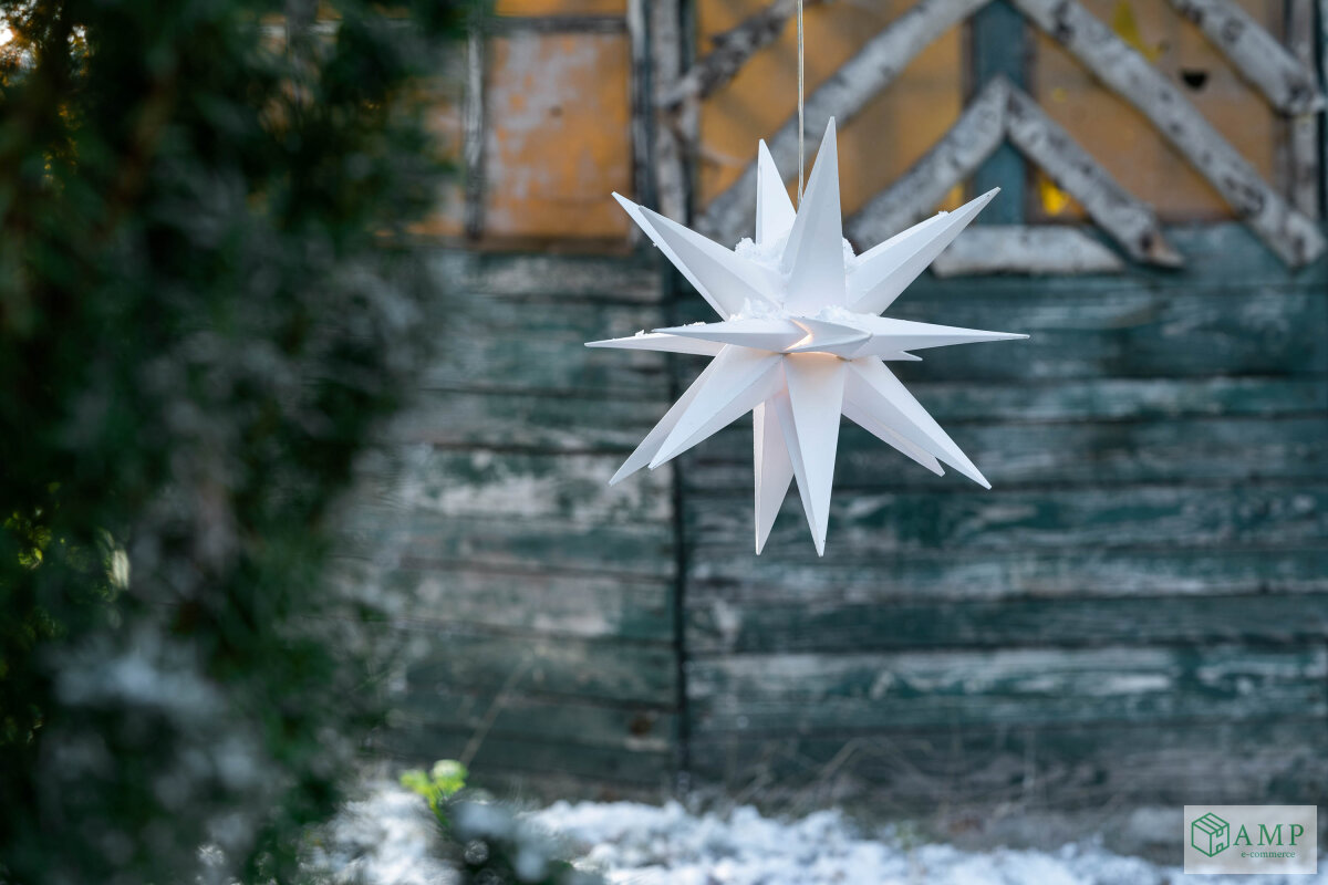 Novaliv LED Weihnachtsstern 40cm | Innen und Außen Deko - AMP GmbH