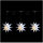 Novaliv Weihnachtsstern Dekostern | 12cm Sterne 3,5m Länge | 3er Sternenkette WEISS | Innen und Aussen | LED mit Baterriefach + Fernbedienung Weihnachtsdeko Stern beleuchtet