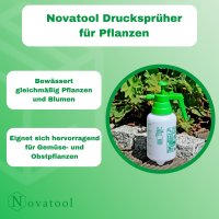 Novatool 1x Drucksprüher I 1L Handsprühflasche...