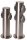 Novatool Steckdosensäule 2-fach + 4-fach Silber gebürstet Edelstahl rund IP44  Garten Mehrfachsteckdose Outdoor Steckdosenleiste Stromverteiler Außen (Elektro)