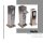 Novatool Steckdosensäule 2-fach + 4-fach Silber gebürstet Edelstahl eckig IP44 mit Zeitschaltuhr Garten Mehrfachsteckdose Outdoor Steckdosenleiste Stromverteiler Außen (Elektro)