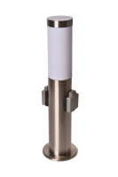 Novatool Gartenlampe I 45 cm I mit 2 Steckdosen I...