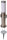 Novatool Gartenlampe I 45 cm I mit 2 Steckdosen I mit Erdspieß I Edelstahl I IP44 I E27 Sockel I Gartenleuchte Stehlampe Säulenlampe außen Aussenleuchten Steckdosenverteiler Steckdosenturm (Elektro)