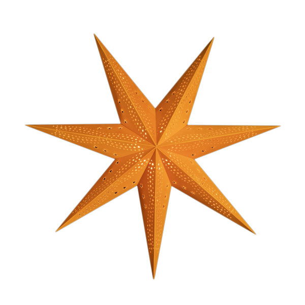 Novaliv Papierstern orange 75cm Leuchtstern Weihnachten Dekostern Beleuchtung Adventsstern zum Aufhängen Lichterkette Weihnachtsdekoration Tannenbaum Weihnachtsbeleuchtung