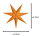 Novaliv Adventsstern orange und lila 75cm Fensterbeleuchtung Weihnachtsdekoration Lichterkette Weihnachtsstern Dekostern Beleuchtung zum Hängen Leuchtstern  Stern mit Beleuchtung zum Aufhängen