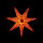 Novaliv Weihnachtsstern 75 cm orange und weiss Dekostern Fensterbeleuchtung mit Beleuchtung zum Aufhängen Lichterkette Weihnachtsstern Beleuchtung zum Hängen Leuchtstern Weihnachtsdekoration Stern