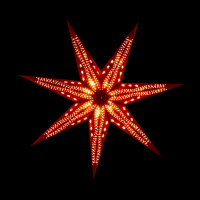 Novaliv Adventsstern lila und rot 75cm Dekostern Beleuchtung Adventsstern zum Aufhängen Lichterkette Weihnachtsstern zum Hängen Leuchtstern Fensterbeleuchtung Weihnachtsdekoration
