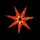 Novaliv Adventsstern grau rot 75cm Fensterbeleuchtung Weihnachtsdekoration Stern mit Beleuchtung zum Aufhängen Lichterkette Weihnachtsstern Dekostern Beleuchtung zum Hängen Leuchtstern