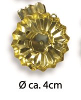 Novaliv 10er Pack Baumkerzenhalter Clip GOLD Mini Ø 1,5 cm Zapfenform Metall Aufhänger Weihnachtsbaum Christbaumschmuck