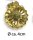 Novaliv 10er Pack Baumkerzenhalter Clip GOLD Mini Ø 1,5 cm Zapfenform Metall Aufhänger Weihnachtsbaum Christbaumschmuck