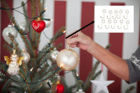 Novaliv 20er Pack Kugelaufhänger S Haken Stern Metall GOLD Weihnachtsbaum Christbaumschmuck Schnellaufhänger für Weihnachtskugel S-Haken