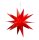 Novaliv Dekostern faltbar rot 35cm LED Beleuchtung Outdoorbeleuchtung Leuchtstern Weihnachtsbeleuchtung Fensterschmuck Leuchtstern wetterfest 3D Stern Adventsstern Weihnachtsdekoration