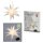 Novaliv Weihnachtsstern-Set rot und weiß 35cm 3D Stern LED Beleuchtung Fensterschmuck innen und außen Fensterschmuck Outdoorbeleuchtung Dekostern Weihnachtsdekoration Stern faltbar Leuchtstern