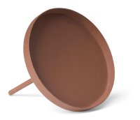 Novaliv 4x Kerzenpick flach 6,5cm ROST Kerzenpick für Adventskranz Kerzenpin Weihnachten Kerzenständer Kerzentülle Metall rund Adventskerzenhalter Kerzenteller zum Stecken Kerzenhalter
