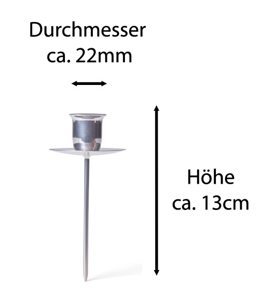 Novaliv Adventskranz Kerzenhalter Silber 4x – Stilvolle Dekoration! -, 14,02 €