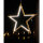 Novaliv LED Sterne Lampe Sparset 35 + 55cm Naturholz Hängelampen Wohnzimmer LED Warmweiß Weihnachtssterne beleuchtet innen - Innendeko Fensterdeko für Weihnachtszeit Nachttischlampen
