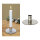 Novaliv Stabkerzenhalter Metall SILBER 10x5cm Home Deko vintage weihnachtliche Tischdeko Kerzenständer Kerzenpin scandic chic Kerzenhalter Retro Wohnzimmerdekoration Dekoschale