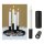 Novaliv 2er-Set Kerzenständer magnetisch Stabkerzen Tafelkerzen SCHWARZ 2,8x7,5cm weihnachtliche Tischdekoration scandic chic Weihnachten Adventskranzkerzenhalter candle holder Kerzeneinsatz