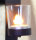 Novaliv 2x Wandkerzenhalter + 2x LED Teelichter 16 x 43 x 6 cm Schwarz LED Kerze Teelichterhalter aus Metall mit Glas Kerzenhalter Dekoration Wanddeko Vintage Deko Teelicht LED Licht Wandhalter