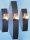 Novaliv 3x Wandkerzenhalter + 3x LED Teelichter 6 x 10,5 x 39 cm Schwarz LED Kerze Teelichterhalter aus Metall mit Glas Kerzenhalter Dekoration Wanddeko Vintage Deko Teelicht LED Licht Wandhalter