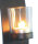 Novaliv 3x Wandkerzenhalter + 3x LED Teelichter 6 x 10,5 x 39 cm Schwarz LED Kerze Teelichterhalter aus Metall mit Glas Kerzenhalter Dekoration Wanddeko Vintage Deko Teelicht LED Licht Wandhalter