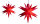 Novaliv 2er Sparset Weihnachtssterne LED Dekosterne 8cm + 12cm ROT Timerfunktion nur Innen mit 1,5m Kabel und Batteriefach für 3 AA Batterien 3D Stern 18 Zackig Leuchtstern LED Weihnachtslicht