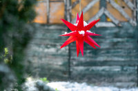 Novaliv 2er Sparset Weihnachtssterne Dekosterne 80cm GELB + ROT Außen Kabel mit Trafo & Timerfunktion 3D Stern 18 Zackig Leuchtstern Weihnachtslicht Winterbeleuchtung 3D Stern Weihnachtslicht